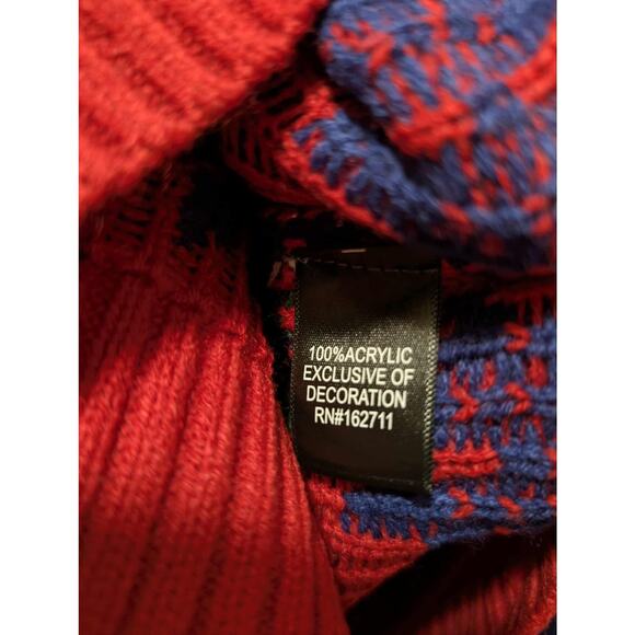 Shark Candy Cane Presents Ugly Christmas Sweater Holiday 33 Degrees Size M - Picture 9 of 9